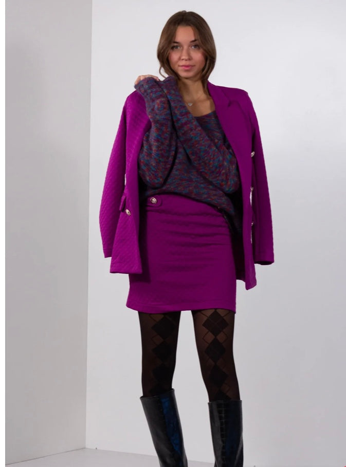 Blazer doppiopetto Magenta