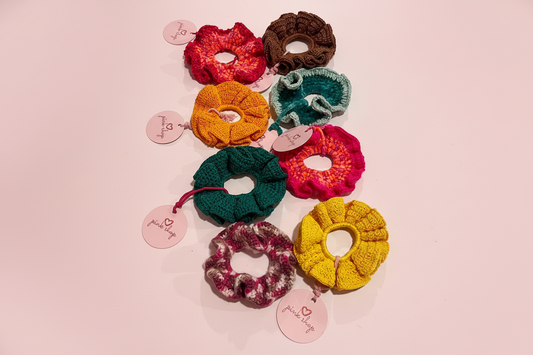 Scrunchies uncinetto cotone 🪡🧵